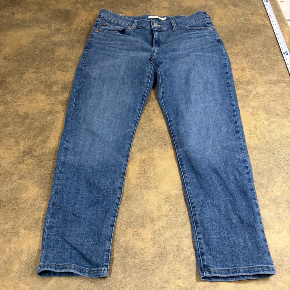 Levi's Boyfriend Jeans Women 29 Blue Medium Wash Mid Rise Denim 19887-0225